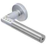 Poign�e � code �lectronique sur rosaces code handle droite vachette 82004