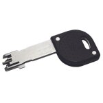 Verrou de blocage � bouton double entr�e gauche finition marron vak kleops 0702s0006