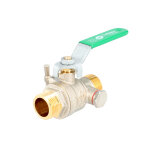 Vanne acs nf poign�e verte � purge papillon mm 20 / 27 sferaco 544005