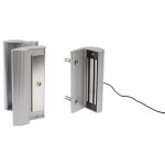 Ventouse �lectromagn�tiques avec poign�e 300 kg 12 / 24 vdc argent locinox p00007627 - silv