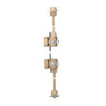Verrou 4 points zenith 1550 haut et bas à bouton cylindre de 45mm gauche - iseo - 15500455. 5 Verrou 4 points zenith 1550 haut et bas à bouton cylindre de 45mm gauche - iseo - 15500455. 5