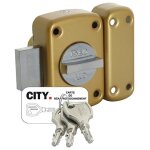 Verrou arnov cavith 4115  bouton barrette bronz or iseo 10740001