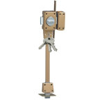 Verrou  bouton znith 1530 2 points bas et cot gche bois cylindre 45 mm droite iseo 15300451. 5