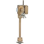 Verrou  double entre znith 1530 2 points bas et cot gche bois cylindre 45 mm droite iseo 15330451. ...