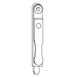 Verrou  levier 430mm blanc - ferco - g - 16890 - 43 - 0 - 7
