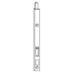Verrou  ttire bout carr bois l 430mm - ferco - b - 01011 - 00 - 0 - 1
