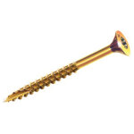 Vis  bois agglomrs pozidrive acier bichromat 5x100 / 60 bote de 200 - rocket - 351400223282