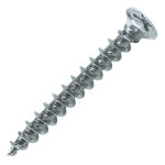 Vis pvc - plast t�te frais�e 120� 4, 2 x 45 mm ph2 acier zingu� blanc bo�te de 1000 scell - it pvcpb42045 ...