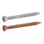 Vis terrasse � t�te frais�e bomb�e 6 lobes double filetage a4 aisi 410 5x50 brun bo�te de 200 acton 643245x50b ...