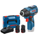 Visseuse � chocs 12 v gdr 12v - 110 + 2 batteries 3 ah + chargeur + coffret l - boxx bosch 06019e000y ...