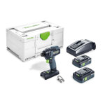 Visseuse  chocs 18 v tid 18 hpc 4, 0 i - plus + 2 batteries 4 ah + chargeur rapide + coffret systainer ...