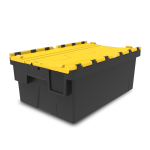 Axess industries bac navette 600 x 400 avec couvercle - pro - bicolore haut. ext. 250 mm . . .