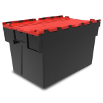 Axess industries bac navette 600 x 400 avec couvercle - pro - bicolore haut. ext. 400 mm . . .