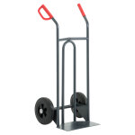 Axess industries diable � dossier l�g�rement incurv� type de roues caoutchouc semi - �lastique