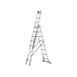 Axess industries echelle transformable 3 plans avec roues d'appui muraux nbre d'chelons 3 x. . .