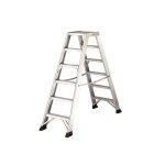 Axess industries escabeau double  marches nbre de marches 2 x 7 haut. travail 3, 6 m