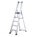 Axess industries escabeau garde - corps professionnel nbre de marches 5 haut. travail 3, 2 m