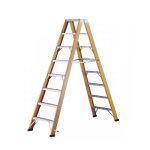 Axess industries escabeau isolant double accs nbre de marches 2 x 4 haut. travail 2, 9 m