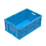 Axess industries lot de 10 bacs europe 600 x 400 pliable plein haut. ext. 260 mm