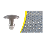 Axess industries lot de 250 clous podotactiles d'�veil de vigilance � frapper