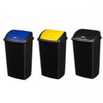 Axess industries lot de 3 poubelles de tri slectif 50 l