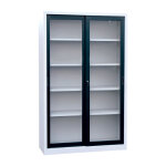 Axess industries armoire  portes vitres coulissantes type monobloc