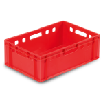 Axess industries bac alimentaire pour viande e2 - 600 x 400 mm - 40 l coloris rouge