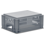 Axess industries bac europe 400 x 300 ajour� ecoline volume 15 l fond plein poign�es. . .