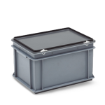 Axess industries bac europe 400 x 300 avec couvercle � charni�res haut. ext. 235 mm . . .