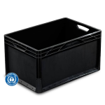 Axess industries bac europe 600 x 400 plein recycl� haut. ext. 320 mm poign�es ouvertes . . .