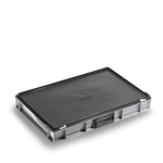 Axess industries bac mallette 600x400 avec couvercle et 1 poign�e frontale volume 14 l . . .