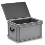 Axess industries bac mallette 600x400 avec mousse de protection volume 60 l