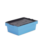 Axess industries bac navette 600 x 400 avec couvercle - eco - bicolore haut. ext. 235 mm . . .