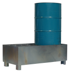 Axess industries bac de r�tention en acier - 2 f�ts 50 % de r�tention