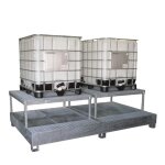 Axess industries bac de r�tention en acier galvanis� � chaud - 2 ibc