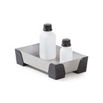 Axess industries bac de r�tention acier inoxydable pour petits r�cipients capacit� r�tention. . .
