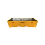 Axess industries bac de r�tention plastique 1100l - 2 ibc coloris jaune