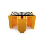 Axess industries bac de r�tention plastique 1100l avec distributeur - 1 ibc