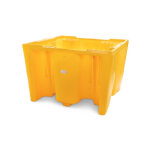 Axess industries bac de r�tention plastique 1120l - 1 ibc caillebotis sans coloris jaune