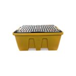 Axess industries bac de r�tention plastique 1180l empilable - 1 ibc coloris jaune