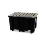 Axess industries bac de r�tention plastique 230l - 1 f�t coloris bac noir