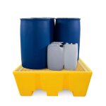 Axess industries bac de r�tention plastique 475l empilable - 4 f�ts mod�le premium coloris. . .