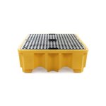 Axess industries bac de rtention plastique 485l - 4 fts coloris palette jaune