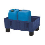 Axess industries bac de r�tention poly�thyl�ne 60 litres avec pieds caillebotis sans . . .