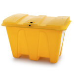 Axess industries bac � sel avec passage de fourches volume 500 l coloris jaune . . .