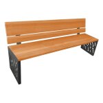 Axess industries banc et banquette design type banc matire dossier bois