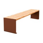 Axess industries banc et banquette moderne en bois type banquette long. 1800 mm