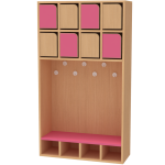 Axess industries banc avec casier taille t0 nbre de cases 8 cases  portes ; 4 cases. . .