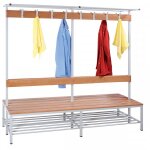 Axess industries banc penderie double face long. 1600 mm porte - sac sup. non