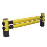 Axess industries barri�re absorbeur de chocs long. totale 2500 mm haut. totale 706 mm